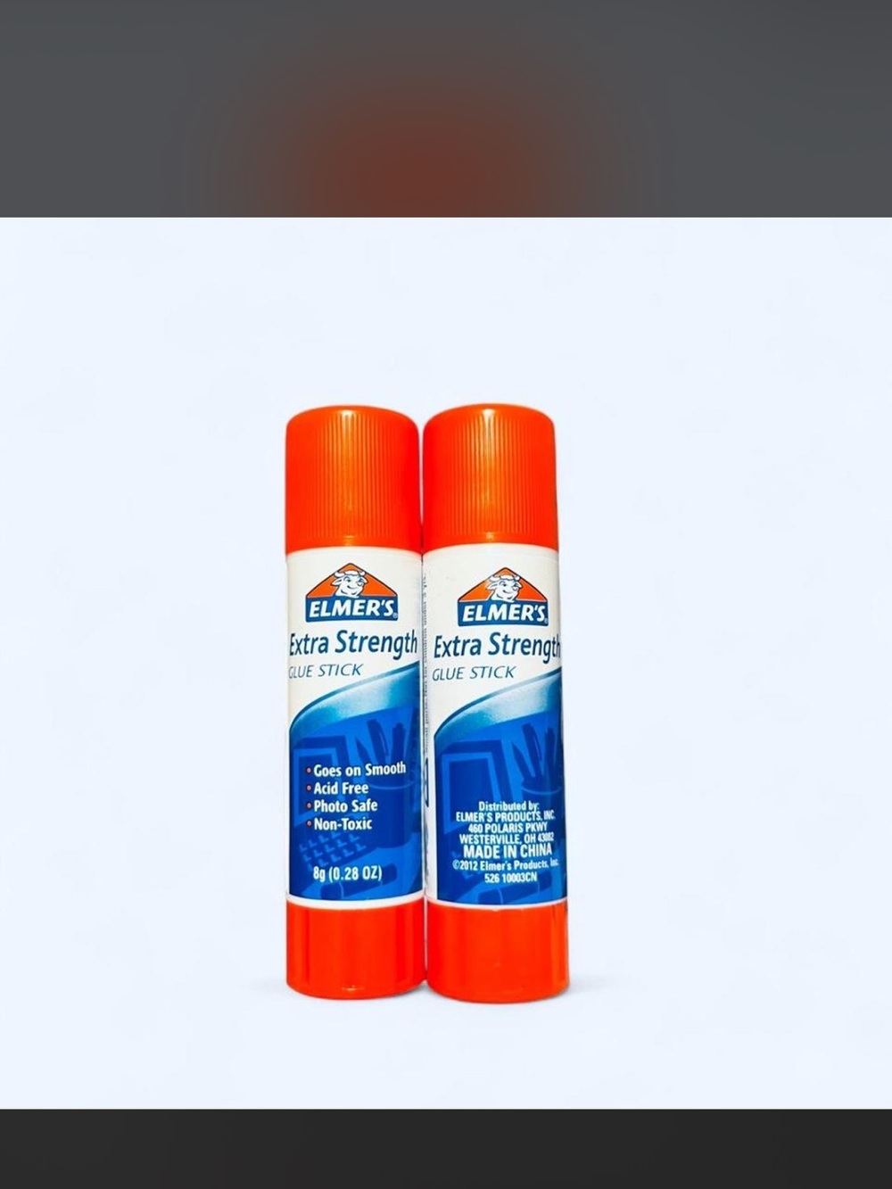 2 Elmer's Extra Strength Glue Stick - Orange Cap